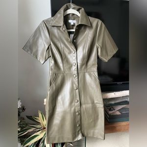 NWT Topshop vegan leather dress